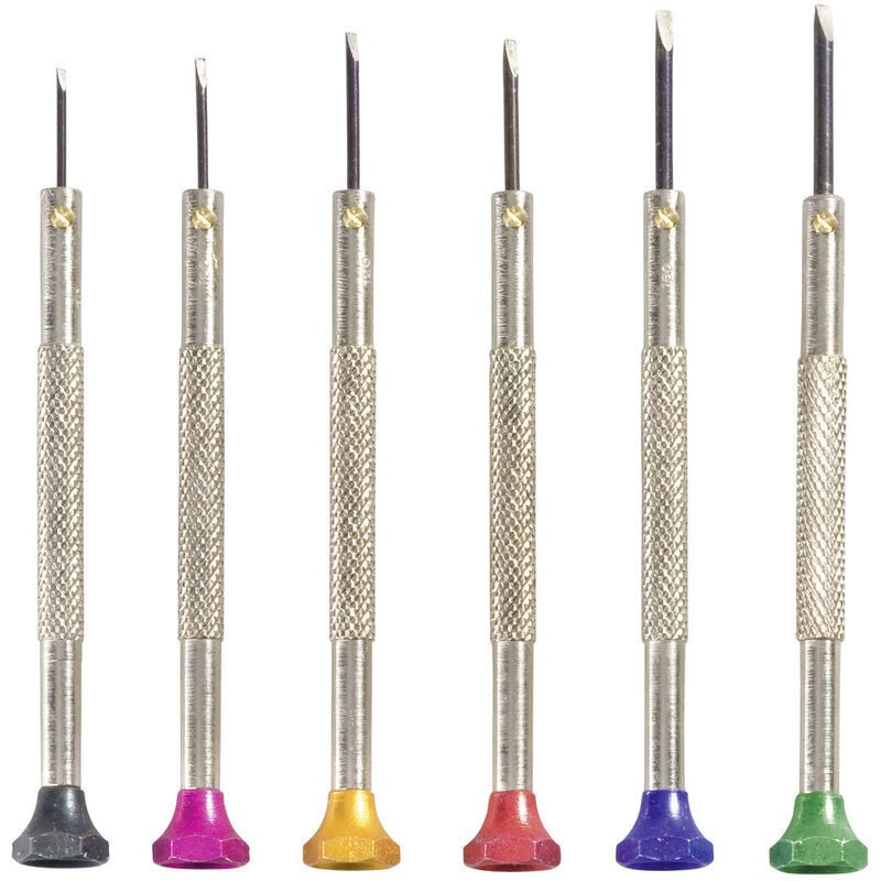 Image of 12-delig Uhrmacher-Schraubendreher-Satz 12teilig Klingenbreite: 0.8 mm, 1 mm, 1.2 mm, 1.4