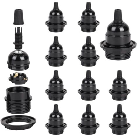12 douille ampoule e27, bakélite, m10, 250v 4a, câble 6-8mm, intérieur