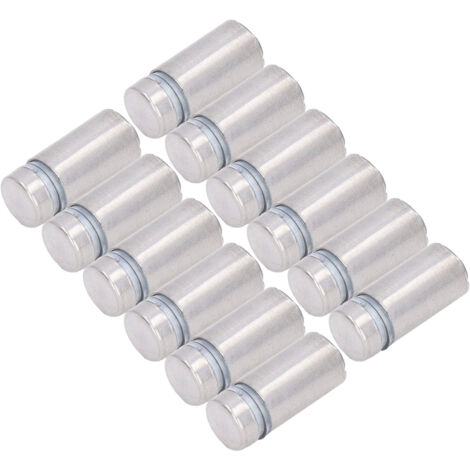 12 Edelstahl-Spreizschrauben für Acrylplatten, Werbewandmontage, 1/2 x 1 Zoll, 12er-Packung