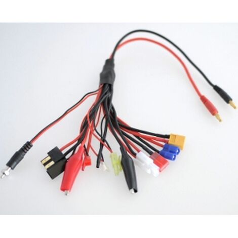 12 en 1 RC Cable multiple para carga baterías Lipo, Multi conectore, para todo tipo LIPO BATTERY.