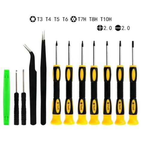 12 En 1 Tournevis Torx/Étoiles/Tx Magnétiques Professionnels De Précision, T3 T4 T5 T6 T8 T10 Screwdrivers Magnétiques Pour Téléphone Mobile Xbox PS4 Anneau Porte D’affiche Ordinateur