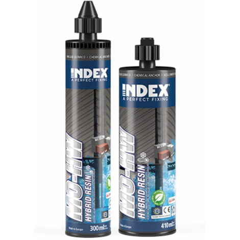 12 fixations chimiques, résine hybride sans styrène, winter, homologuée ATE option 1 - 300 ml