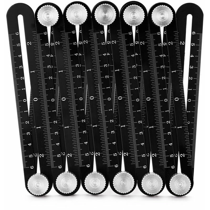 12 Fold En Alliage D'Aluminium Regle Multi Angle De Mesure Rulers Carreaux De Ceramique Ouverture Outils