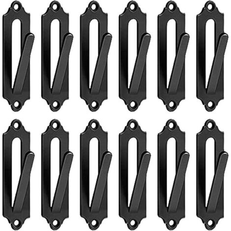 12 ganchos de pared para colgar, soporte resistente para esculturas rústicas, ligeros para sala de estar, casa de campo, hogar, exteriores e interiores.