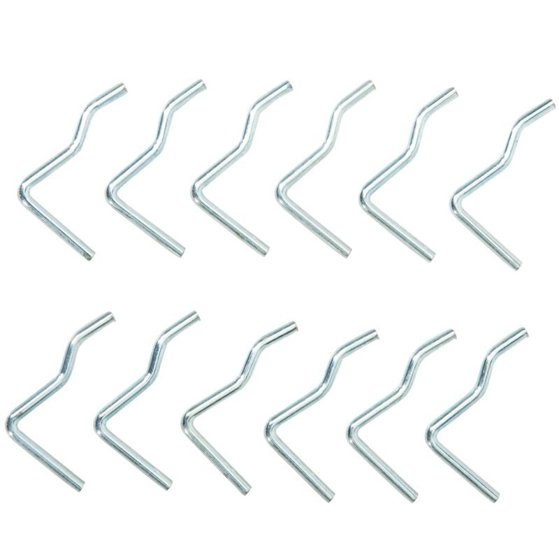 Image of 12 ganci in metallo per i pannelli del banco da lavoro