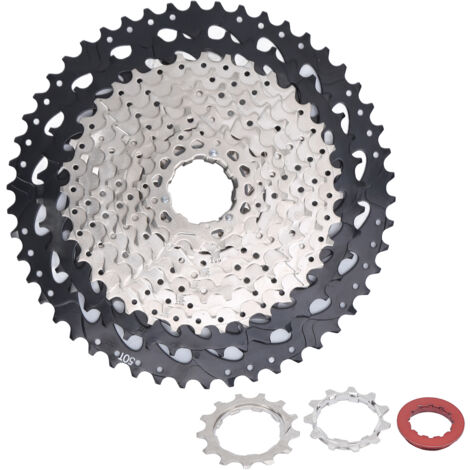 12-Gang-Fahrradkassette (11-50 Zähne) für Mountainbikes und Rennräder, Freilaufkompatibel