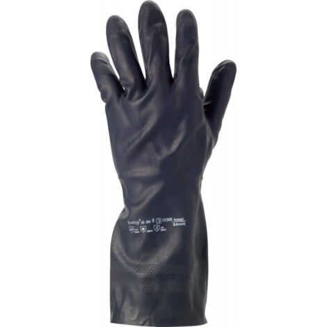 12 Gant Neotop Neoprene Non Supporte Suede Lg 300 Mm Ep. 0.75 Taille 8