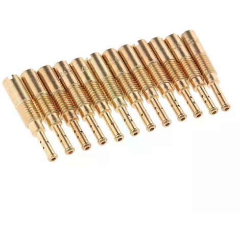 12 gicleurs de ralenti/de ralenti solides pour carburateur KEIHIN PZ19 PB16/18/20 30 31 33 35 36 38 40 42 45 48 50 52