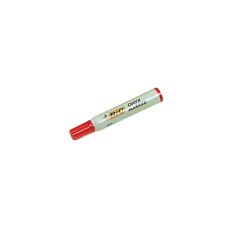 Mondelin - 12 grands feutres indelebiles onyx-marker rouge
