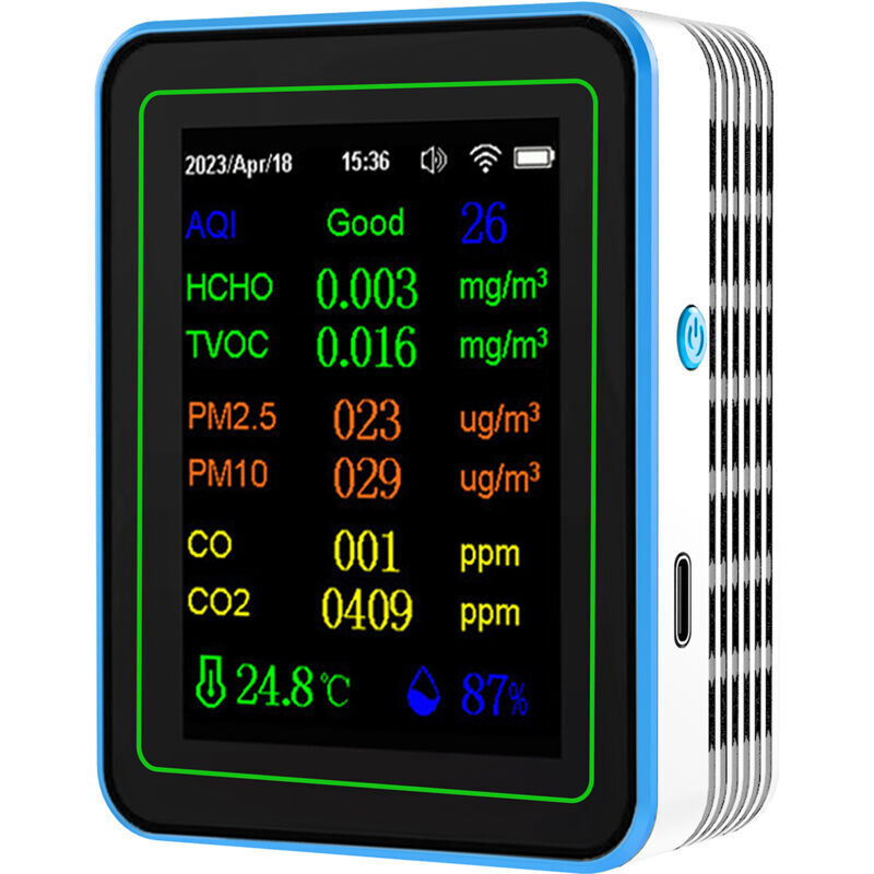 Image of 12-in-1 WiFi Air Quality Detector, Carbon&hellip;