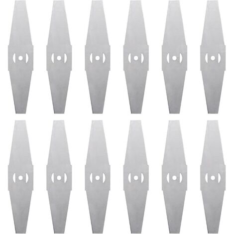 12 Lames de coupe-bordures en métal, Lames de remplacement pour coupe-bordures électriques, Accessoires de débroussailleuse, Lames de tondeuse