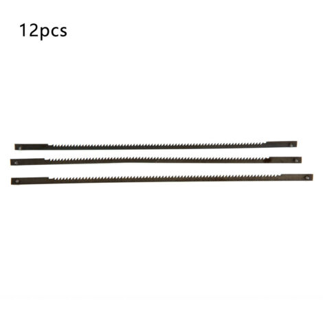 12 Lames de Scie Sauteuse en Acier Carbone, 18 Dents pour Coupe Bois et Métal