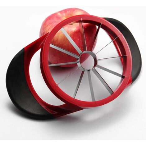 12 lames extra larges, acier inoxydable ultra-tranchant, application pour vide-pommes