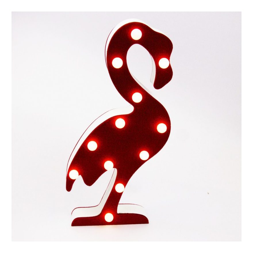 12 LED Flamingo Lamp