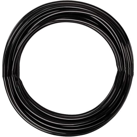 12 Meter PolyuréthaneTuyau Noir Pneumatique, PU Tuyau Air, 8mm OD x 5mm ID Sans Raccords