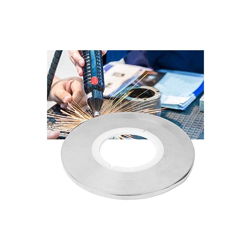 Image of 0,12 mm dickes, vernickeltes Verbindungsteil für 1 kg Akku-Punktschweißgerät (0,12 x 7 mm)