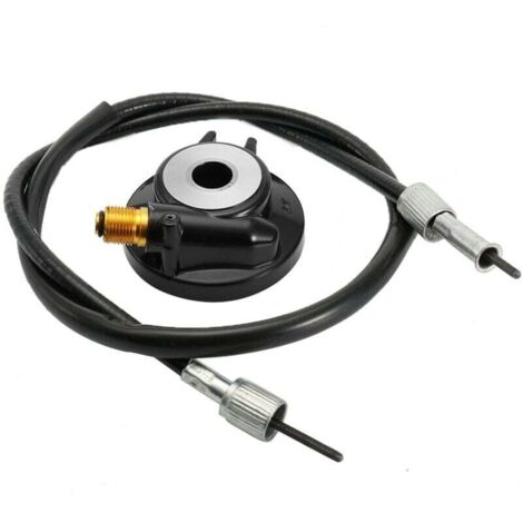 12-mm-Tachometerantriebsritzel mit 100 cm langem Kabel (GY6 50ccm/150ccm Rollerteile) + Tachometerkabel, Universalkabel für Motorradtacho, Tachometerkabel