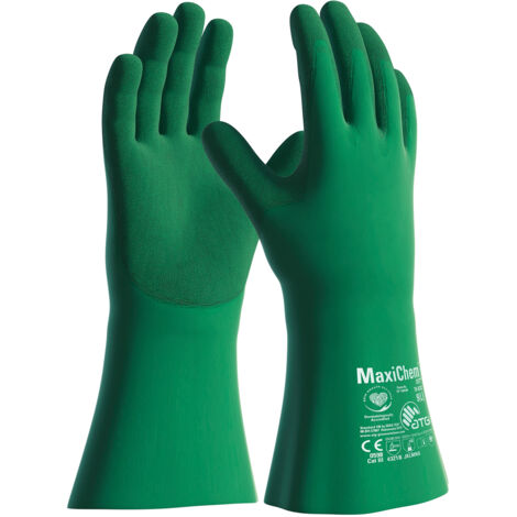 12 Paar MaxiChem® Cut Chemikalienschutz-Handschuhe (76-833) Größe 8
