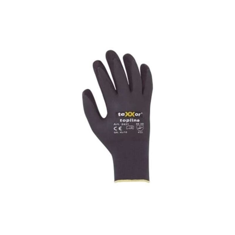 Image of teXXor Nylon-Strickhandschuhe 24318 Gr.8 Kat.2, Nitril beschichtet