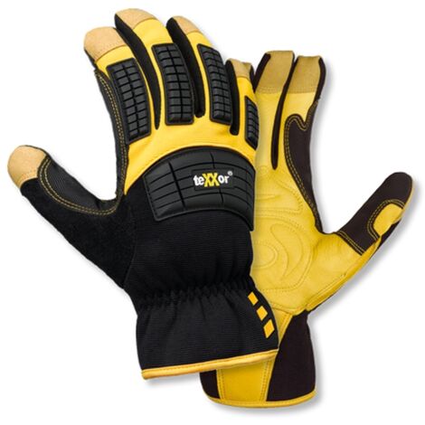 12 Paar topline Hirschleder-Handschuhe OCALA,  Größe 9