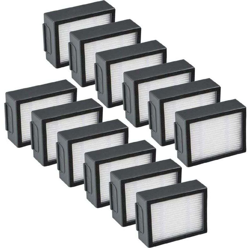 Gotrays - 12-Pack Replacement Filters with iRobot Roomba i & e i7 e5 e6 + J7 Vacuum Cleaner Spare Parts Accessories