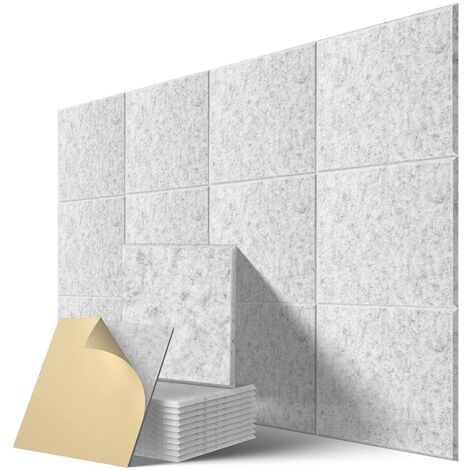 50Pcs Acoustic Soundproof Foam Sound Absorbing Panels Insulation Wedge ...