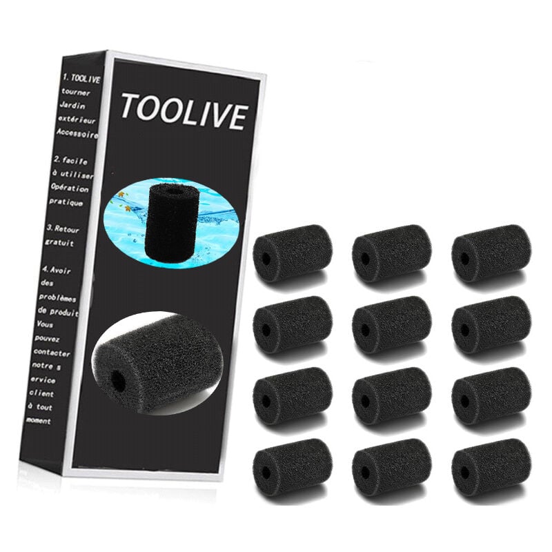 Toolive - 12 Packs Brosse en Mousse de Queue Robot pour Polaris 180, 280, 360, 380, 480, 3900 Sport