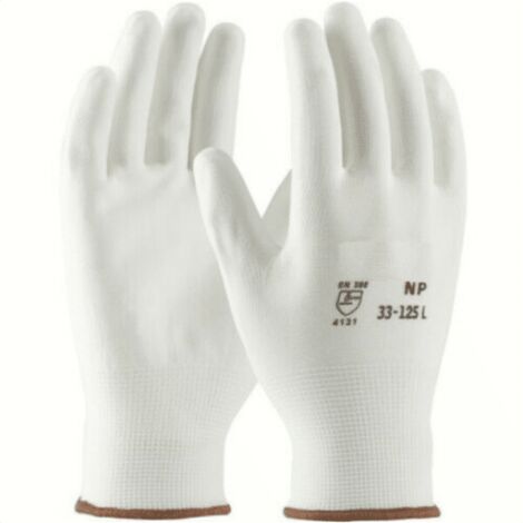 12 PAIA DI GUANTI GUANTO DA LAVORO SPALMATI NYLON POLIURETANO MISURA 7