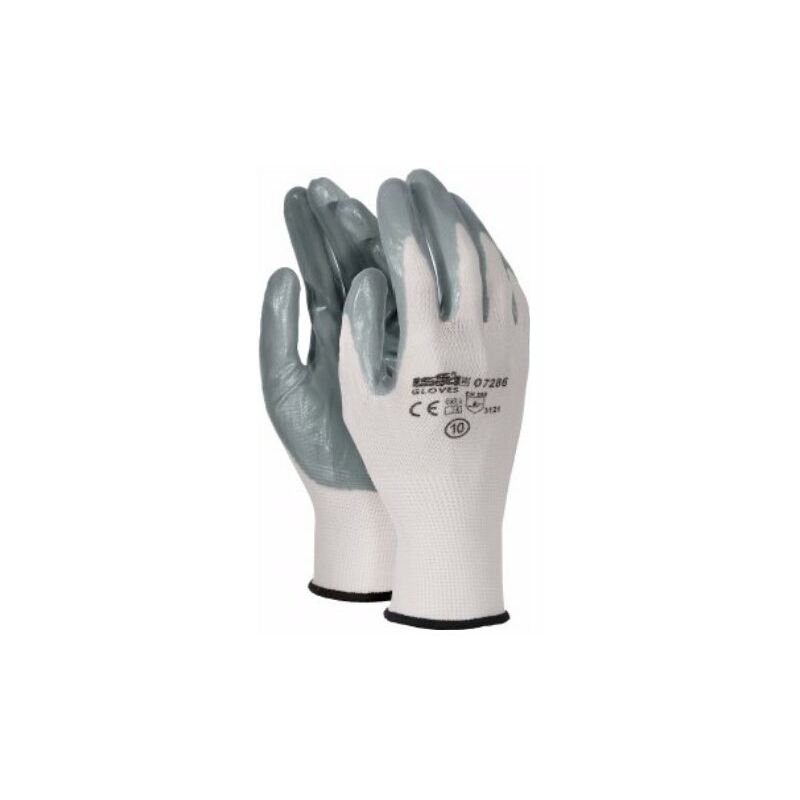 Guanti lavoro Issaline 7286 Nitrile Bianco e