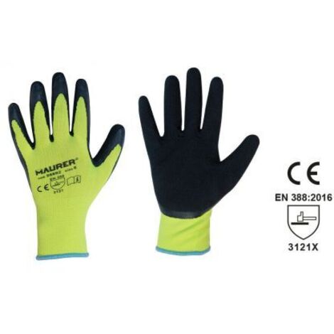 12 Paia Guanti Lavoro Lattice "Hi-Grip" 11" Maurer