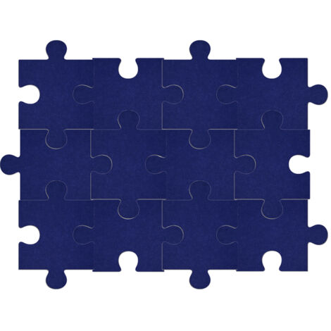 12 panneaux muraux en mousse auto-adhésive insonorisante, panneau haute densité, isolation et absorption acoustiques, bleu foncé, 20 x 30 cm