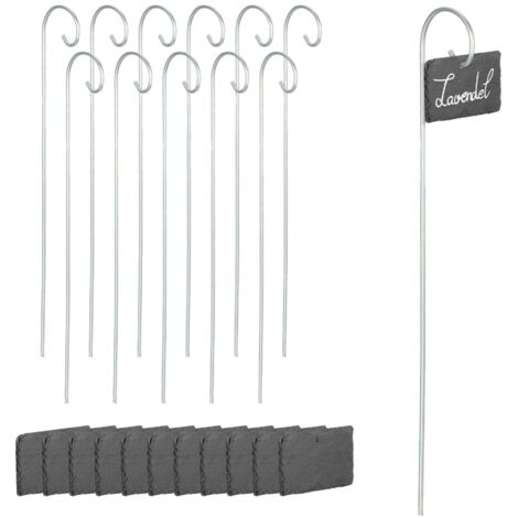 12 panneaux vegetaux en ardoise avec baton