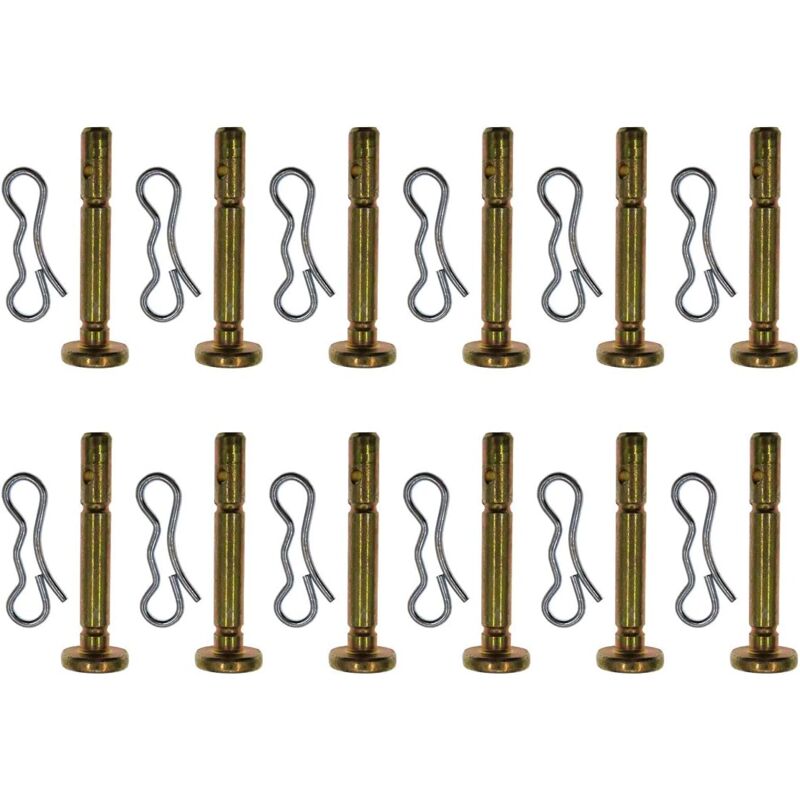 12 Paquets Goupille de Cisaillement et Goupille Fendue pour MTD Souffleuse à Neige 738-04124A et 714-04040
