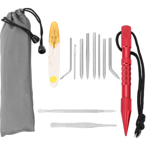 12 Paracord-Nadeln zum Weben und Nähen – Überlebens- und Camping-Werkzeugset