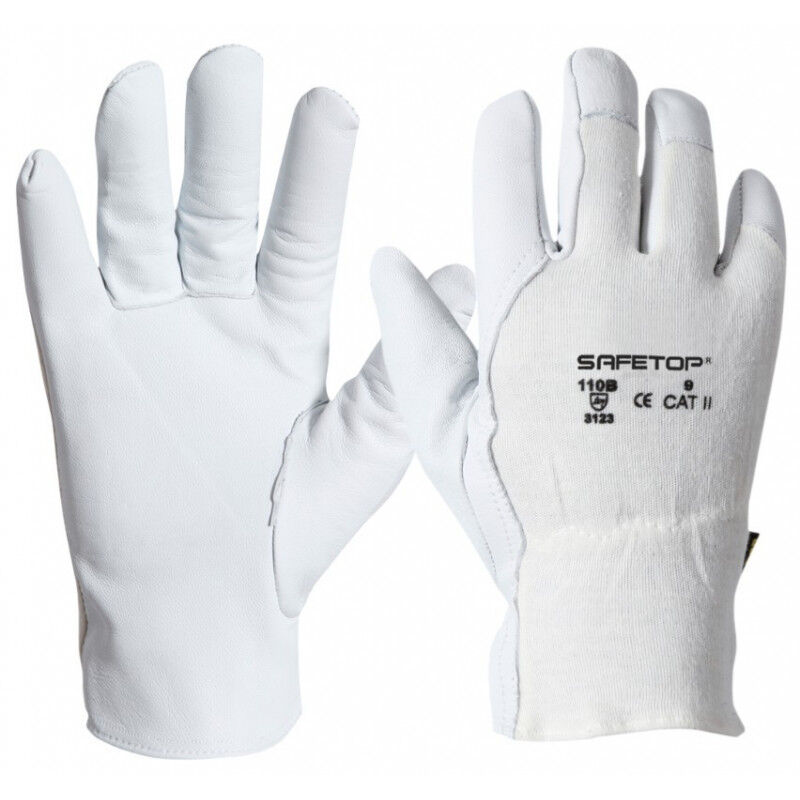 

Guantes mixtos con uñeros en piel flor SAFETOP Ares | 9