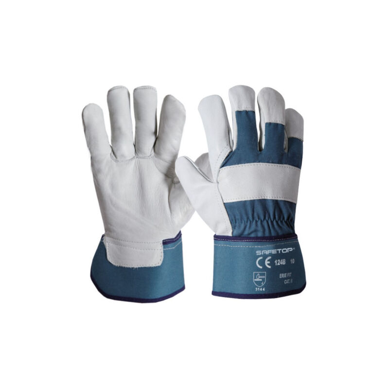 

Guantes de lona de algodón y piel flor vacuno SAFETOP Erie Fit | 10