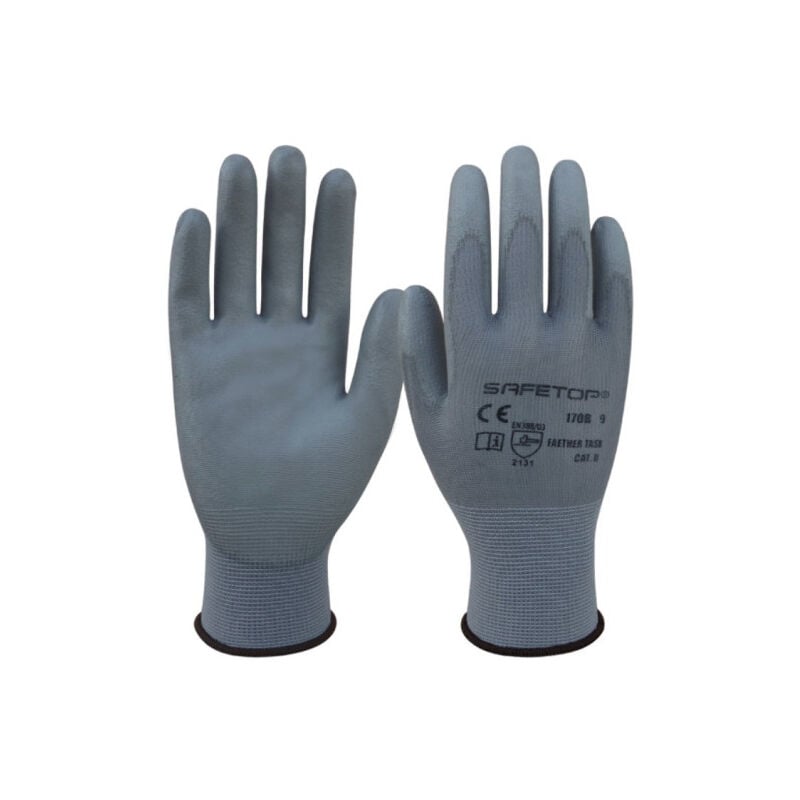 

Guante sintético SAFETOP recubierto de poliuretano Feather Task | Gris - 7