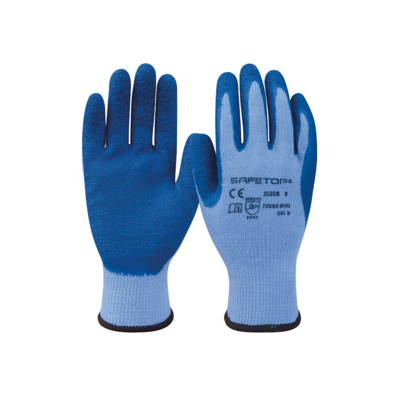 

Guantes sintéticos sin costuras de látex Tough Wire | 10 - Safetop
