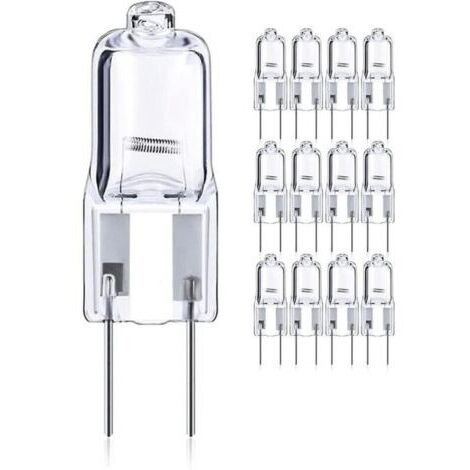 12-pcs 50w Gy6.35 / G6.35 Halogène Dimmable, Base Bi-pin 12v T4 G6.35 820lm
