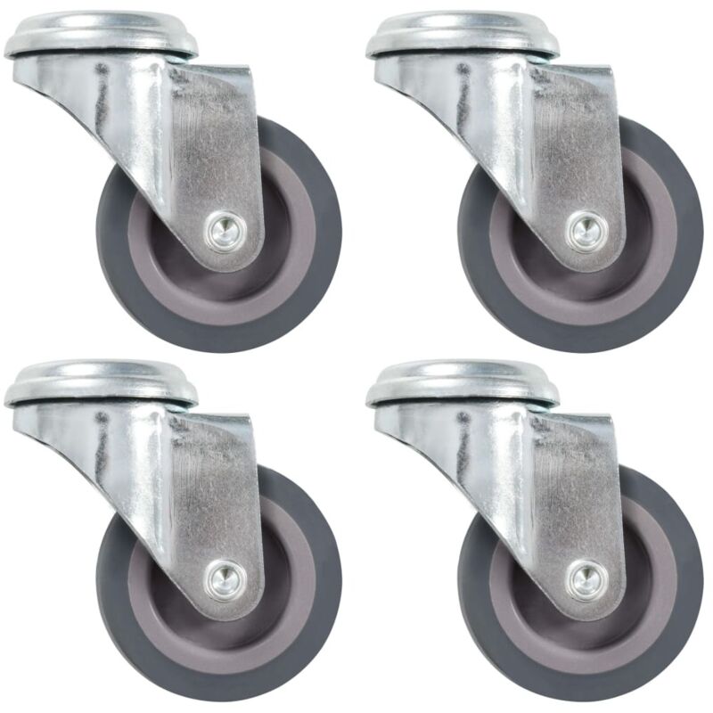 12 pcs Bolt Hole Swivel Casters 50 mm vidaXL