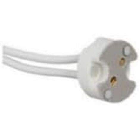 12 PCS Douille GU5.3 MR16 Céramique, Base de Lampe LED Céramique Base avec 10CM/100MM Câbles en Silicone de Qualité Supérieure 100W 12V-250V 3A Max Culots Résistants à Chaleur Idéal Spots Encastrés