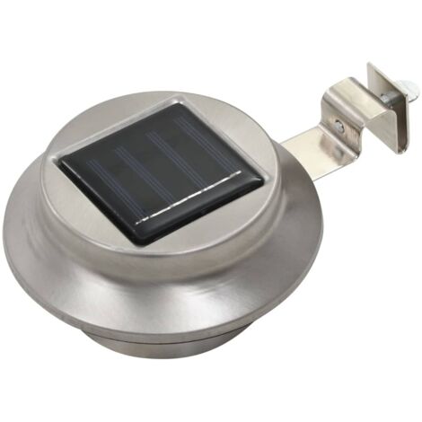 12 pcs Lampes solaires à LED rondes d'extérieur 12 cm Blanc CFW33524