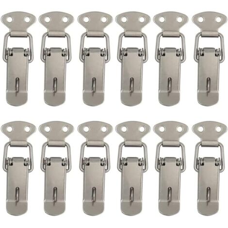 12 Pcs Lever Hood Lock Latches for Spring Lock Toolbox Cabinet