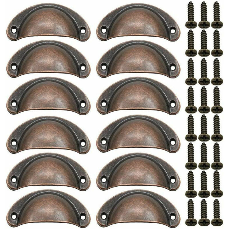 12 pcs Maniglia per porta dell'armadio retrò