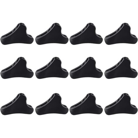 12 Pcs Mini Tendeur De Corde En Plastique Guyline Ajusteur De Cordon Vent Boucle De Corde Léger pour Camping Randonnée Randonnée Pique-Nique En Plein Air Tente Accessoire
