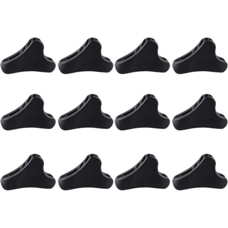 12 Pcs Mini Tendeur De Corde En Plastique Guyline Ajusteur De Cordon Vent Boucle De Corde Léger pour Camping Randonnée Randonnée Pique-Nique En Plein Air Tente Accessoire