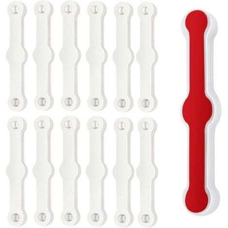 12 PCS Moustiquaire Fenêtre Clip, Fixation de Moustiquaires, Auto-Adhésif pour Clip Fenetre, sans Perçage pour Balcon Terrasse