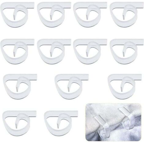 12 PCS Pinces à Nappe en Plastique, Clip de Nappe Transparent Support de Nappe Clip de Nappe pour Intérieur Extérieur Noël Fête de Famille Mariage Camping Pique-Nique