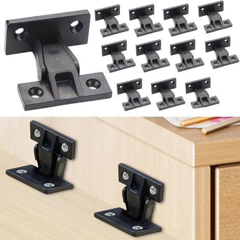 12 PCS Push - in fixations de base accessoires clips de panneau à pression, accessoires de panneau mural fixes cachés