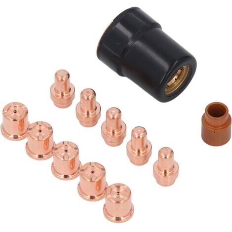 12 Pcs Set Plas MA Cutter Electrode Buses Tasses Kit PLA SMA Cutter Torch Electrode Buses et Tasses pour CB50
